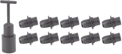 aladdien - E14 Lamphouder - Kaarslamp Socket - Duurzaam en eenvoudig te installeren - Zwart - Verlichtingsarmaturen - Geschikt voor thuis - 10 stuks