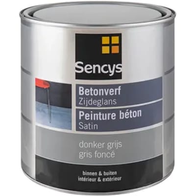 Sencys Betonverf Zijdeglans Donkergrijs 2,5l