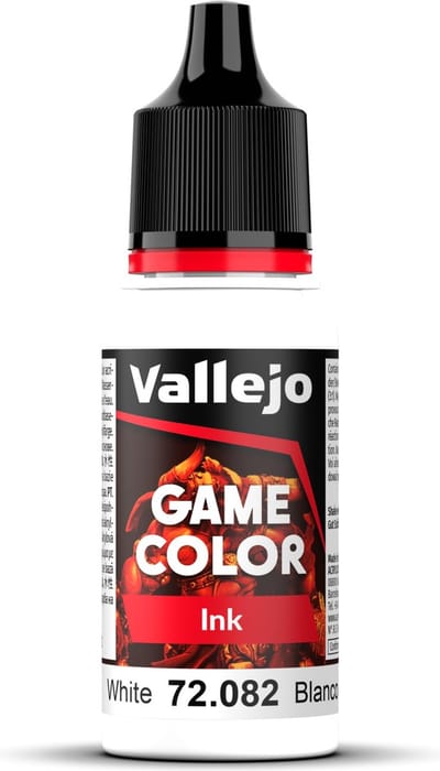 Vallejo Hobbyverf Acrylverf - 72082 Game Color - White Ink - Acryl - Verf flesje - 18 ml