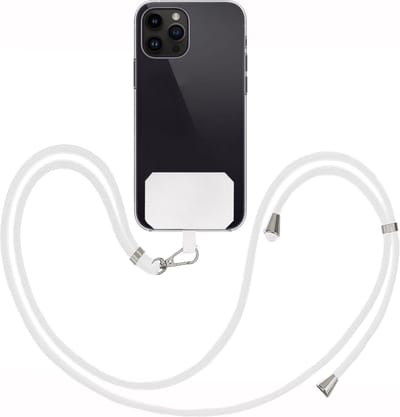 Telefoonkoord Universeel Verstelbaar Telefoon Koord Telefoonkoorden Telefoonketting - 150 cm - Wit
