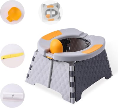 Draagbaar Kinderreispotje - Opvouwbare Toiletbril voor Zindelijkheidstraining - Geschikt voor Binnen en Buiten - Gemakkelijk Schoon te Maken