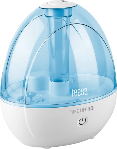 Teesa PURE LIFE 40 - Ultrasoon Luchtbevochtiger - Stille Werking - Automatische Lamp