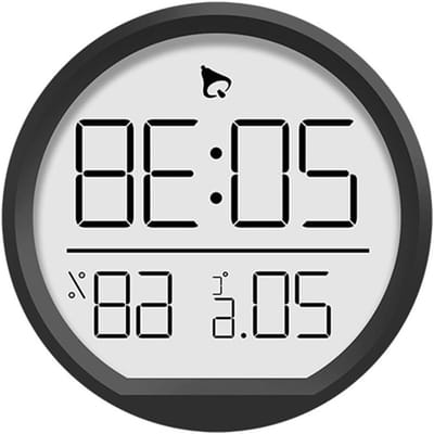 Digitale Thermometer Klok - Temperatuur Vochtigheid - Binnenklimaat Monitoren - HD Groot Scherm - 7.4 x 7.4 cm - Zwart
