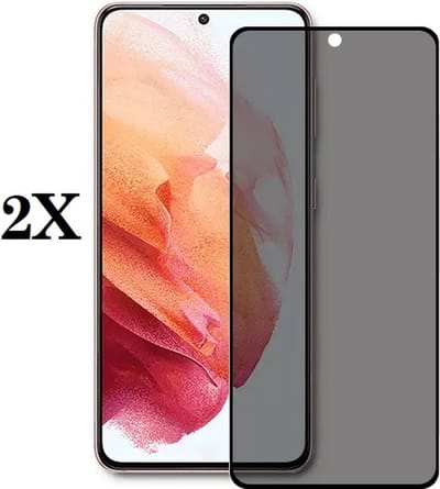Screenz® - PRIVACY Screenprotector geschikt voor Samsung Galaxy M51 - Tempered glass Screen protector geschikt voor Samsung Galaxy M51 - Beschermglas - Privé Glasplaatje - 2 stuks