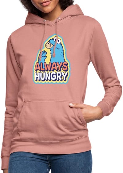 Sesamstraat Koekiemonster Altijd Hongerig Hoodie Dames