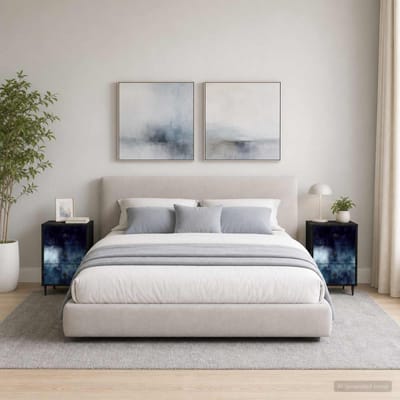 vidaXL - Nachtkastje - RAALTE - 2 - st - Zwart - eiken - 36 - x - 33 - x - 61 - cm