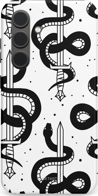 Casetastic Hoesje Geschikt voor Samsung S24 - Stijlvolle Beschermende Duo-layer Case - Sluipzwaard