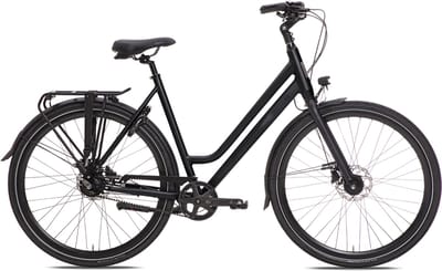 BSP Voyager Belt - Dames Stadsfiets - Riemaandrijving - 8 versnellingen - 47 cm - Onyx Black
