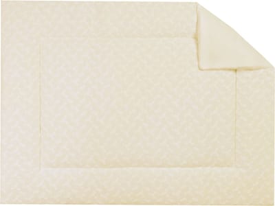 BINK Bedding Boxkleed Esmee Ecru 80 x 100 cm - vulling fiberfill 400 grams - speelkleed - parklegger - broderie - mousseline - hydrofiel - bloemen - borduur