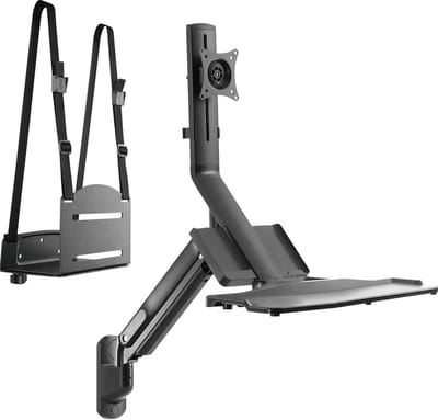 Wandbeugel voor de monitor 17-32" 9 kg met toetsenbord en CPU houder MC-838