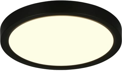 REALITY DRACO - Plafondlamp - Zwart mat - incl. 1x SMD 18 W - Dimbaar met schakelaar - Wand- en plafondmontage - Geheugenfunctie via de wandschakelaar - Eenvoudig te bevestigen - DIP - Schakelaar