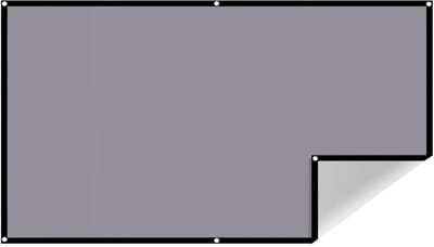 Projectiescherm - Projector scherm gordijn - Thuisbioscoop - Anti-licht technologie - 100 inch - Grijs