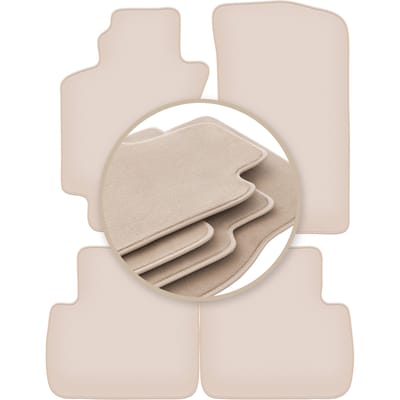 PREMIUM beige matten voor: Toyota Avensis I T22 sedan, stationwagen, liftback, hatchback 1997-2003