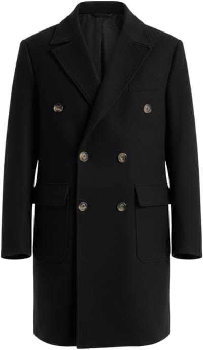 OMBRE Jas - Knopen - Effen Zwart S