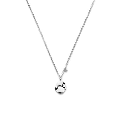 zilver gerhodineerd collier diamant 0.02ct j p1 42 + 3 cm 1336857