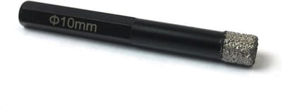 Ivana Diamanttegelboor - Zwart - 6-Kant - 10.0mm