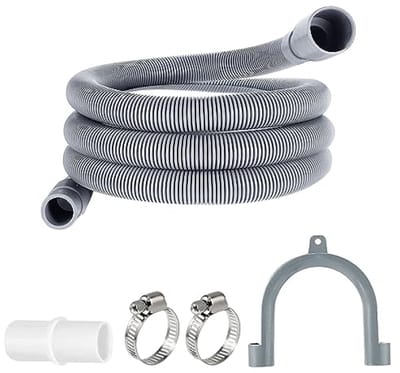 PromoHome Afvoerslang voor wasmachine Verlenging 1M x 20mm Universeel voor wasmachine vaatwasser droger