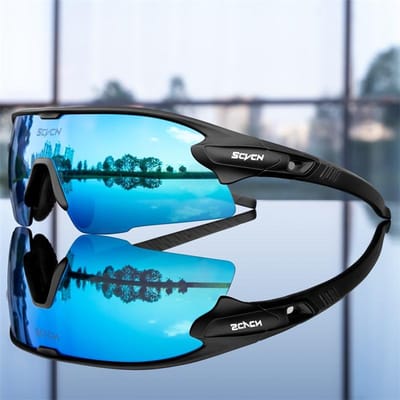 SCVCN Mountainbike Bril Sport Mannen UV Bescherming Bril Fietsbril Buitenactiviteit MTB Weg Rennen UV Bescherming Bril UV400 Bescherm 1lens