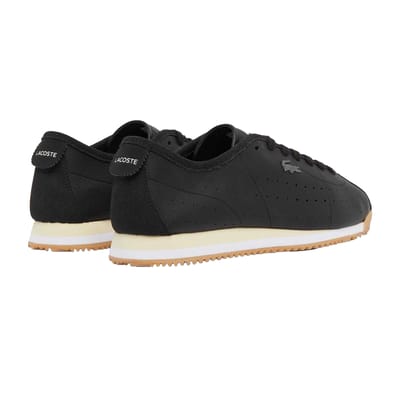 Lacoste Heren Club Leather Lage Sportschoenen (Zwart)