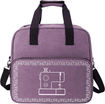 Naaimachinetas - Opbergtas Organizer - Naaispullen Meenemen - Universeel Geschikt - 38 x 29 x 36 cm - Paars