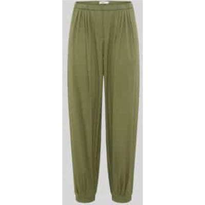 Barrel leg broek van katoenmix model 'MABEL'