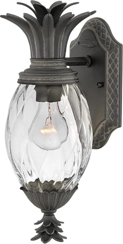 Hinkley LED Wand Buitenlamp Plantation | 1X E27 Max 40W | IP44 | Dimbaar | Museum Black