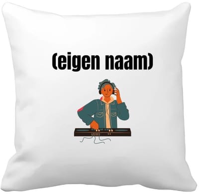 Akyol - dj jongen Kussen hoes - Dj - muziekliefhebbers - disc jockey - vinyl - verjaardag - cadeau - kado - 40 bij 40 cm