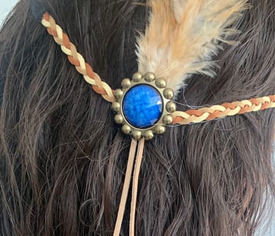 Akyol - bohemian haarband – veren – indiaan - ibizi haarband - veren hoofdband – amerika – indianen – festival hoofdband – veren hoofdband – hippie hoofdband - festival - boho - vintage haarband - 90's party - ibiza haarband - veren haa