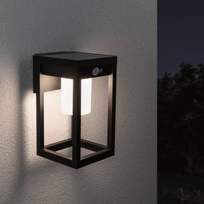 Paulmann 94572 Marisol Wandlamp op zonne-energie Energielabel: A (A - G) 5.5 W Warmwit Zwart