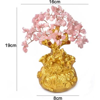 Geluksboom Chinese Gouden Ingot Kristal Fortuinboom Ornament Rijkdom Ornament Huis Kantoor Tafeldecoratie Tafelblad Ambachten