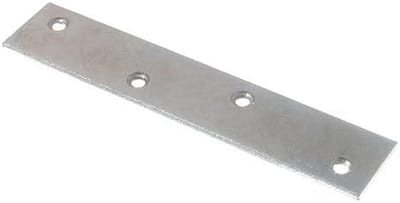 Herstel Platen - Versterkingsbeugels - Meubel Reparatie - Roestbestendig Staal - 150MM Lengte - Zwart