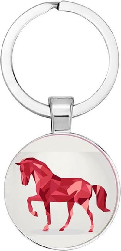Akyol - paarden Sleutelhanger - Paarden - paarden liefhebbers - paard - paarden - dieren - 2,5 x 2,5 CM