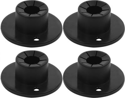 ProPlus Voetenset voor tafelpoten en opstapjes - Ø35 mm - 4 stuks - zwart kunststof