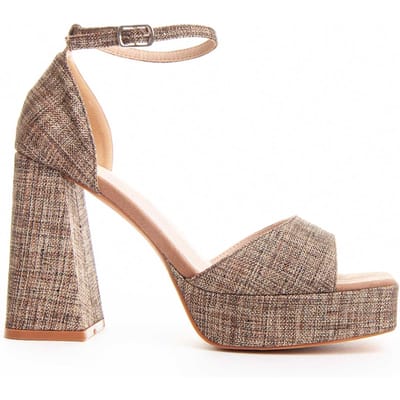 Montevita Heel Sandal Festsand7 In Bruin