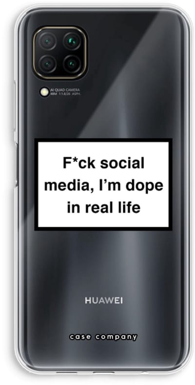 Case Company® - Hoesje geschikt voor Huawei P40 Lite hoesje - I'm dope - Soft Cover Telefoonhoesje - Bescherming aan alle Kanten en Schermrand