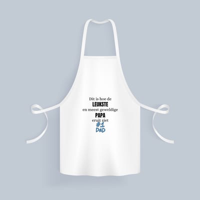 Akyol - leukste en geweldige papa Keukenschort - Vader - papa - verjaardag papa - cadeautje - kado - geschenk - 82 bij 71 cm