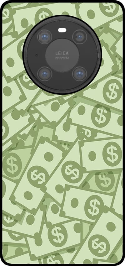 Smartphonica Telefoonhoesje Geschikt voor Huawei Mate 40 Pro met Geld Opdruk - TPU Backcover Case With Money Design geschikt voor Huawei Mate 40 Pro