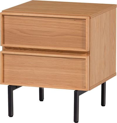 WOOOD Tours Ladekast/ Nachtkastje 2 Lades Melamine/ MDF - Naturel