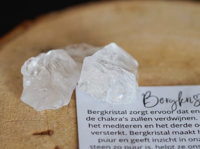Bergkristal ruwe steen - edelstenen - Perfect cadeau voor vrouwen - Inclusief uitleg - Spiritueel - Clear quartz - Zuiverheid - Reiniging - Puurheid - Clarity - 100% NATUURLIJK