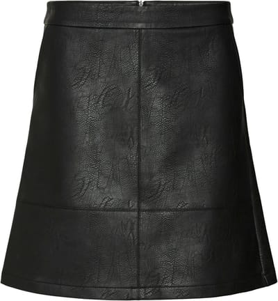 Vero Moda VMIDA SHORT COATED SKIRT LCS Dames Rok Black - Maat XS