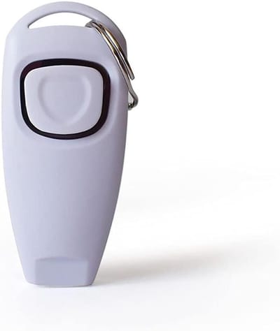 SagaSave 2 in 1 Hond Clicker Hond Fluit, Hond Training Clickers, Puppy Clicker, Effectieve Pet Clicker, Training Clicker voor Katten Puppy Hond Pet Wit 1 STKS