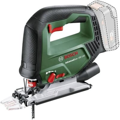 Bosch AdvancedSaw 18V-140 - Accudecoupeerzaag - Inclusief 3x zaagblad (T144D) - Cut control - Beschermingsschoen - Stofkap - Anti-splinterplaat - Exclusief lader en 18 V Li-Ion accu