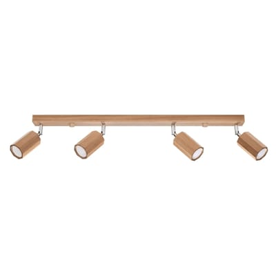 Sollux Lighting Plafondlamp Zeke - GU10 - eik - hout - 20x80x5cm