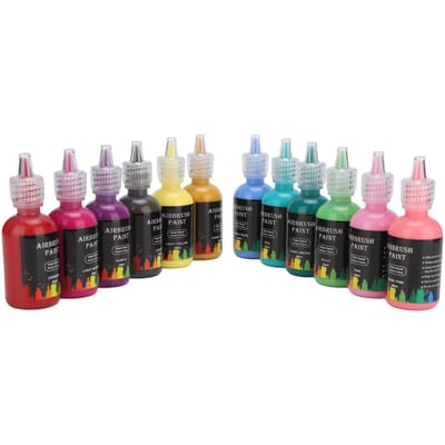 12 Kleur Inkt Verf Vloeibaar DIY Airbrush Verf Kunst Inkt voor Auto Ambachten Tegel Rotsen 348ml