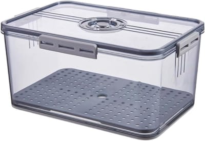 Broodtrommel - Broodbak - Brood Vers Houden - Met Tijdregistratie - 33 cm - Transparant