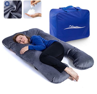 KomfortKissen™ Ergonomisch Kussen - Premium Kussen - Ondersteuning voor Rug en Heupen - Ademend en Zacht - Voor Elke Slaappositie