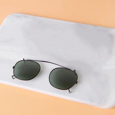 Klassieke Vintage Ronde Vierkante Clip-on Zonnebril Mannen Vrouwen Luxe Merk Designer Retro Afneembare Flip Bril SZ06M