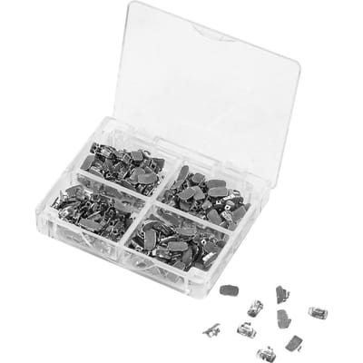 Tubes orthodontiques dentaires, 200 pièces, première molaire, tube buccal, collable, non convertible, Roth 022