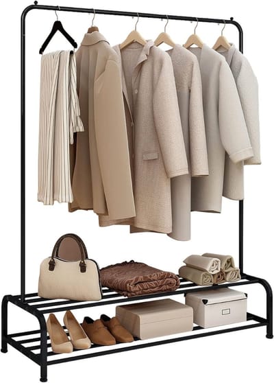 DailySupplies® Kledingrek Metaal - Kledinghangers - Dressboy -Zwart