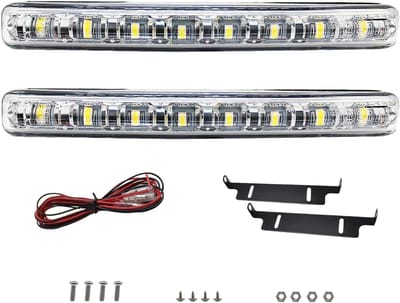 LED Dagrijverlichting 12V E4 R87 Goedkeuring 2 stuks 16 LEDs 6000K